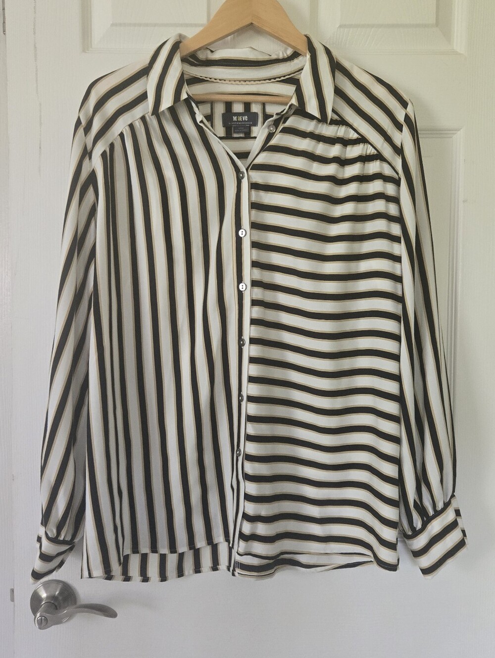 Maeve by Anthropologie Silky Striped Buttondown
